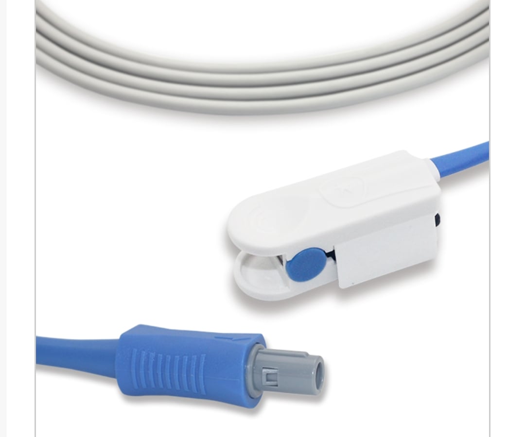 SpO2 Direct Cable Fyrom 6 pin 1 knob Dewasa Clip